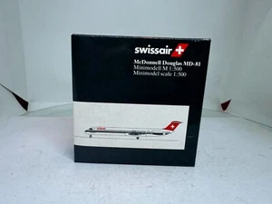 Herpa Wings 1:500 505123 Swissair McDonnell Douglas MD-81 - New in Box - Picture 1 of 14