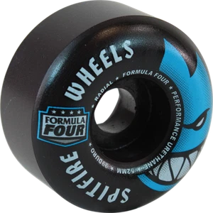 Spitfire Formula Four F4 Radial 53mm 99a Black Skateboard Wheels - Picture 1 of 1