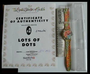 Autógrafo de firma de diseño de Alessandro Mendini firmado por Swatch #2 - Imagen 1 de 9