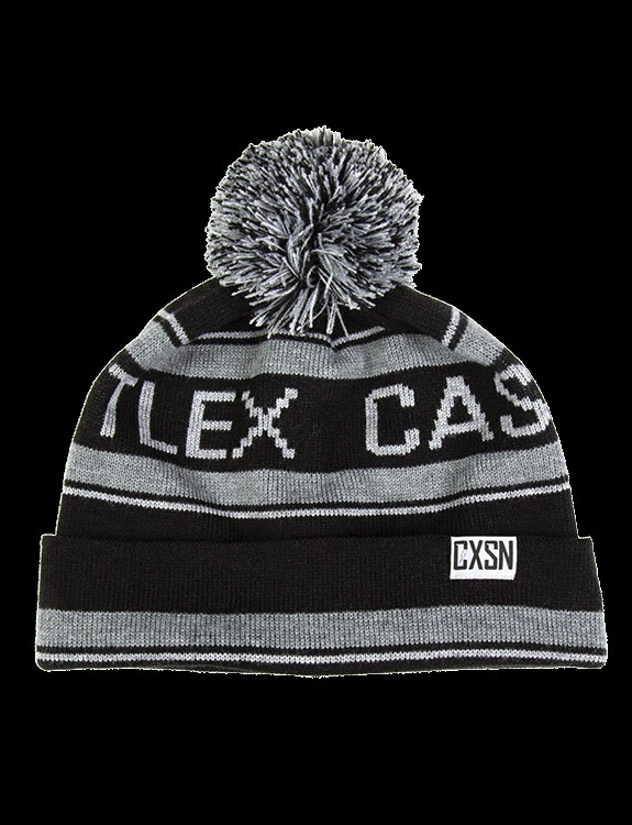 GORRO CASTLE X ADULTO RAVE POM - Moto de nieve - Gris / Negro - TALLA ÚNICA - NUEVO Foto 1 de 1