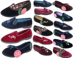 Womens Moccasin Ladies Hard Sole Indoor Outdoor Slippers Shoes Comfort New - Picture 1 of 13