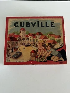 Jeux Ancien Cubville En Bois Années 50 - Imagen 1 de 13