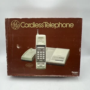 VINTAGE GE GENERAL ELECTRIC CORDLESS TELEPHONE VOYAGER 2-9650 IN BOX - NEW!! - Picture 1 of 23