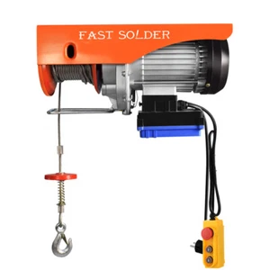 1320lbs Electric Hoist Winch Crane Lift 5.2ft Wire Remote Control 110V/220V - Picture 1 of 7