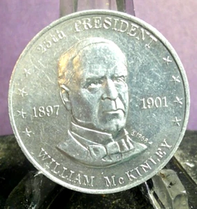 PREOWNED SHELL'S PRESIDENTIAL COIN GAME PIECE WILLIAM MCKINLEY.#25(52025) - Picture 1 of 6