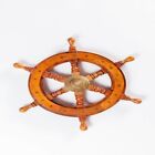 Wooden Wheel Wall Ships Antique Nautical 18 Decor Seas Round Steering Vintage