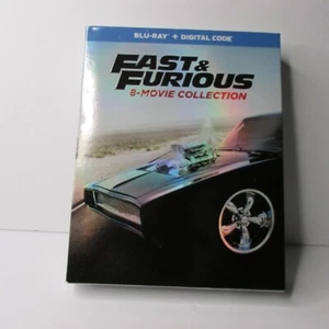 Fast & Furious: 8-Movie Collection (Blu-ray, 2017) Dwayne Johnson Vin Diesel - Picture 1 of 5