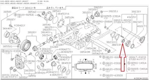 Eje lateral diferencial delantero cojinete lateral cercano - para R33 Skyline GTR RB26DETT - Imagen 1 de 3