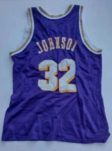 Vintage Champion Magic Johnson #32 Los Angeles Lakers NBA Jersey Size 44 Large - Picture 1 of 16