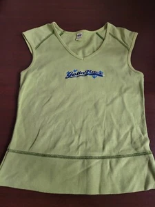 Girls Tank Top size LARGE GOTTA RACE Green Racing Shirt Blouse Sh 15" Ch 14" - Picture 1 of 2