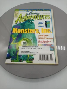 November 2001 Disney Adventures Monsters Inc 1st Monsters Comic Ever Read Desc. - Picture 1 of 2