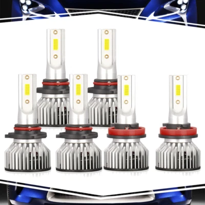 Faros antiniebla de haz alto bajo para Dodge Durango 2014-2015 3 pares H11+9006 Foto 1 de 4