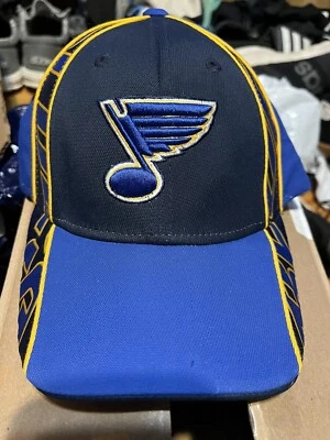 St. Louis Blues CCM NHL Men's Fitted Cap Hat - Fits Head Size: 7 1/4 - Image 1 of 3