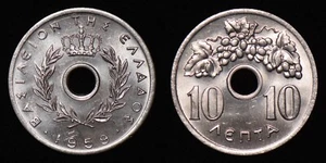 GREECE 1959 Ten 10 Lepta KM# 78 #2 - Picture 1 of 3