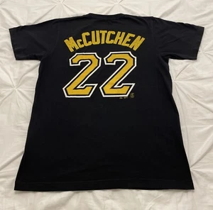 Usato in ottime condizioni! Pittsburgh Pirates Andrew McCutchen Majestic MLB Maglietta Media Uomo - Foto 1 di 8