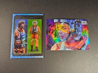 2021 topps Star Wars Masterwork Out of the Box Rainbow Foil /299 Luke Skywalker  - Image 1 of 4