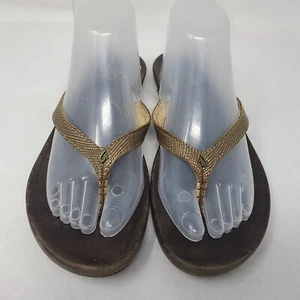 Olukai Hi'ona Damen Sandalen Flip Flops braun Leder Größe 10 - Bild 1 von 8