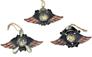 US Air Force Weihnachtsschmuck Adlerflügel Polyresin 6x3 1/2 cm Neu - Bild 1 von 7
