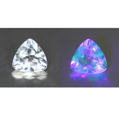 0.43 Cts "Antiguo 100% Natural Mexicano Sin Tratar Uv Cambio de Color HIALITA Ópalo" Foto 1 de 4