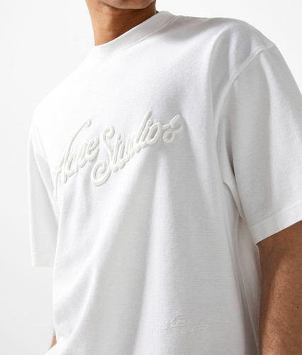 T shirt girocollo unisex ACNE STUDIOS 100% cotone piqué taglia M SPEDIZIONE GRATUITA