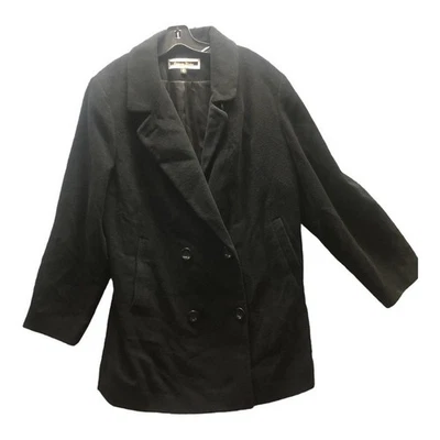 Kristen Blake Woman's Coat Vintage Wool Blend black Mid Length S… - Image 1 of 4
