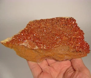 6,7" rote VANADINIT Kristalle auf Matrixgestein - Mibladen, Marokko - Bild 1 von 8