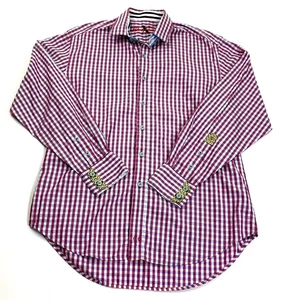 Robert Graham X Collection Herren Hemd mit Knopfleiste Rosa Kariert Langarm L - Bild 1 von 12