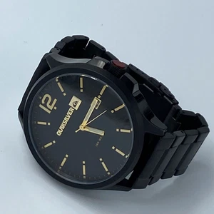 Quiksilver Beluka Mens Watch Black Anodized Black S/S Case & Bracelet - Picture 1 of 8