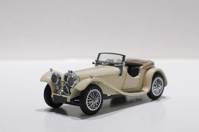 FRANKLIN MINT 1938 JAGUAR SS-100 CONVERTIBLE WHITE SCALE 1:24 NO COA NO BOX - Image 1 of 4