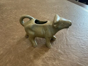 Creative Co-Op Stoneware 4 oz Cow Creamer Pitcher 6" x 4" - Picture 1 of 8