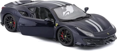 Modello auto Bburago Ferrari 488 Pista, nera Scala 1:24 (18-26026) Idea regalo - Immagine 1 di 4