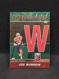Joe Burrow 2022 Panini Donruss Elite SPELLBOUND "W" Green Cincinnati Bengals - Picture 1 of 2