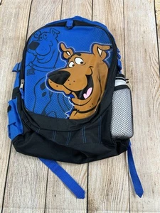 Vintage Scooby Doo Kids Black Blue Backpack School Bag - Picture 1 of 7