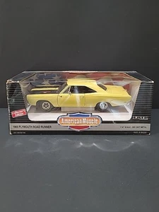 Ertl 1969 Plymouth Road Runner American Muscle 1/18 Scale Diecast In Box - Picture 1 of 6