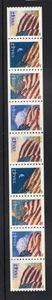 2008 42 cent Flag plate number coil Strip of 9, #S11111, Scott #4228-4231, NH - Picture 1 of 1
