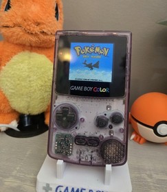 Nintendo Game Boy Color Atomic Purple w/ Laminated IPS Screen &ndash; OEM Shell