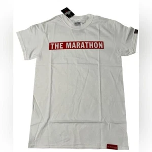 The Marathon Clothing Edición Limitada Marathon Bar Camiseta Camiseta Blanca Talla Pequeña - Imagen 1 de 9