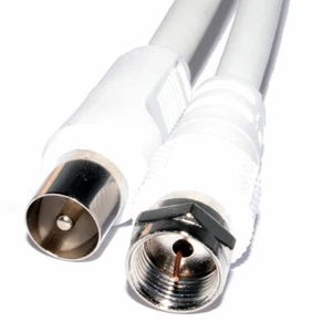 50 X 2M F Satellite Coax Male RF TV Coaxial Adapter to Cable Aerial Connector - Picture 1 of 2