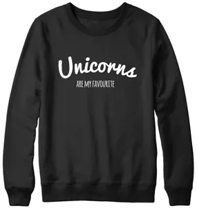 Lustiges Sweatshirt Einhörner sind meine Favoriten Herren Damen Unisex - Bild 1 von 7