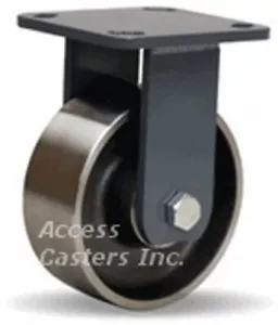Rueda de placa rígida Hamilton R-WH-5FSB 5"" x 2"", rueda de acero forjado, tapa de 1500 libras - Imagen 1 de 2
