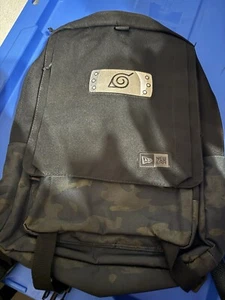 New Era X NARUTO HIDDEN LEAF VILLAGE Backpack Bag- CAMO & BLACK - Picture 1 of 4