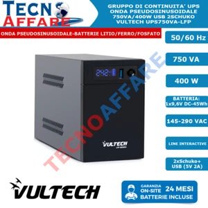 Unterbrechungsfreie Stromversorgung USV 750VA 400W AVR PC DVR Stabilisator Lithium Batterien - Bild 1 von 4