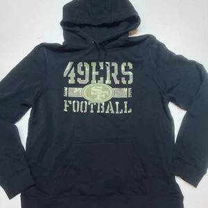 NFL Team Apparel San Francisco 49ers Black CAMO Hoodie Sweatshirt Black XL - Picture 1 of 6
