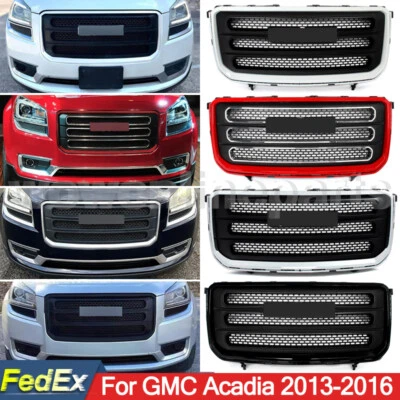 For GMC Acadia SLT 2013-2016 Front Bumper Grille Grill Assembly 7 Color Optional Foto 1 de 3