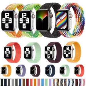 Braided Solo Loop Band Strap For Apple Watch Ultra Series 10-1 SE 38-49mm - Picture 1 of 40