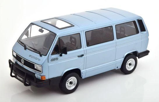 KK SCALE MODELS KKDC180964 Volkswagen VW Bus T3 Syncro 1987 lightblue  1/18 - Photo 1/1