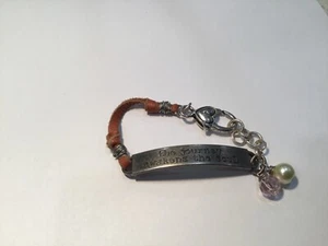 Brighton “The Journey Awakens the Soul” ID Style Bracelet 6.5” L - Picture 1 of 3