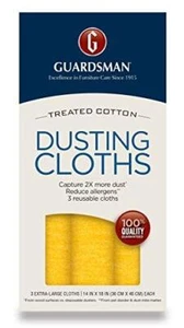 Guardsman Wood Furniture Dusting Cloths, 3 Pre-Treated Cloths, Captures 2x The - Picture 1 of 7
