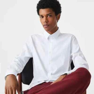 LACOSTE HOMBRE CAMISA DE ALGODÓN/ POLIAMIDA Art. CH5253 001 BLANCO - SLIM FIT - Imagen 1 de 6