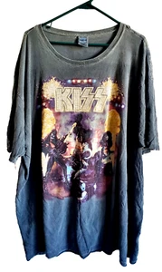 1996 KISS BAND Alive World Domination vtg Tour T Shirt Black Men 2 XL - Picture 1 of 6